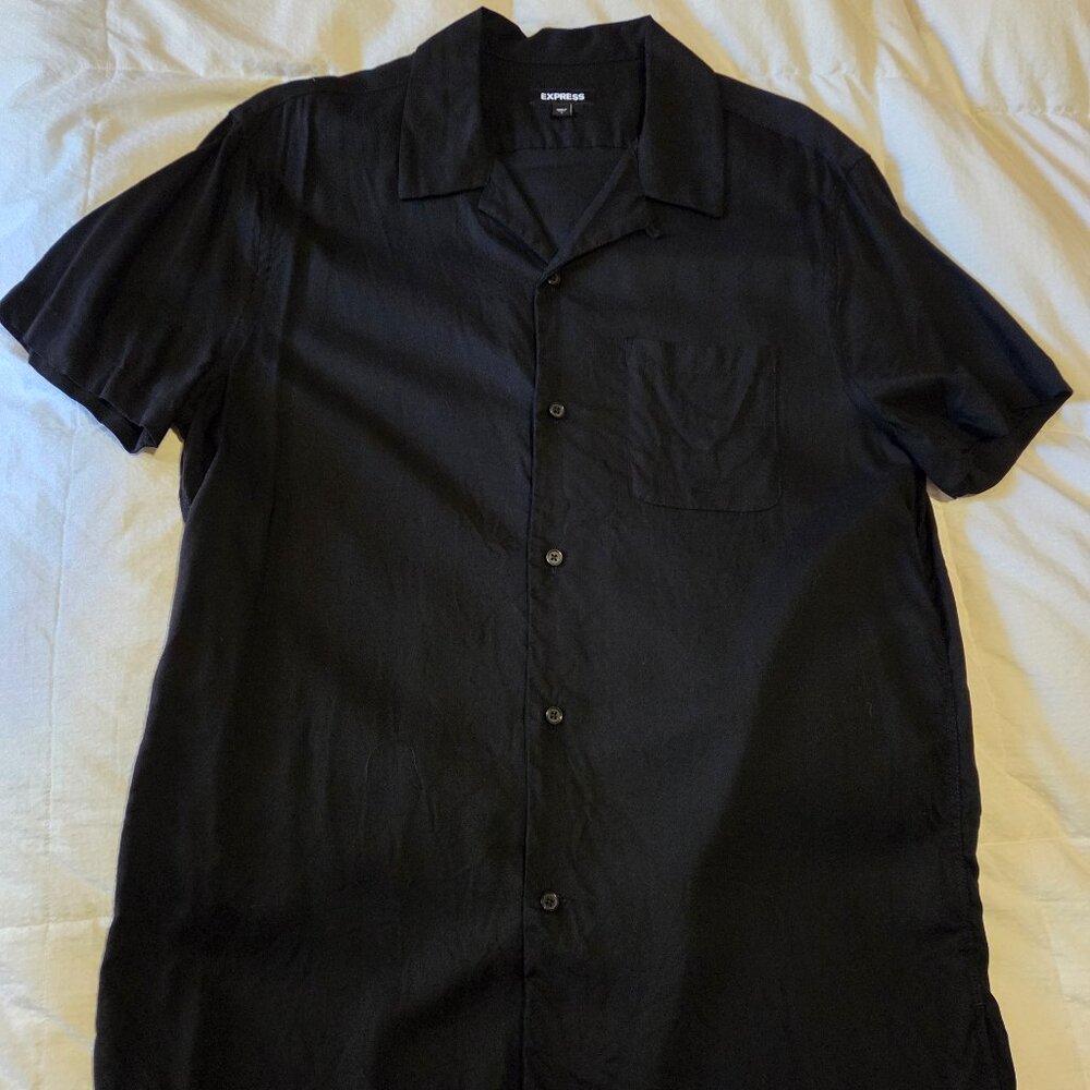 Express Viscose Camp Collar Shirt